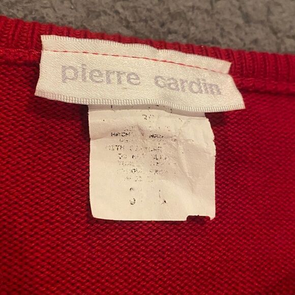 Pierre Cardin Red Sweater - Picture 8 of 10